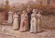 George goodwin kilburne Mirr Pinkerton-s Academy oil painting reproduction
